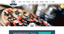 Desktop Screenshot of 575pizzeria.com